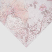 Ballerina en Pointe Pink Parasol Floral Tissuepapier (Detail)