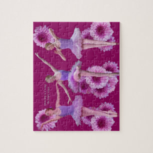Ballerina en Roze Mums Legpuzzel