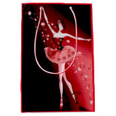 Ballerina en Rozen Ruby Medium Cadeauzakje (Voorkant)