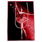Ballerina en Rozen Ruby Medium Cadeauzakje (Achterkant)
