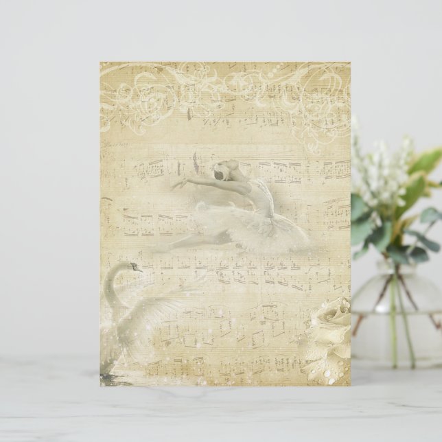  ballerina en swan (Staand voorkant)