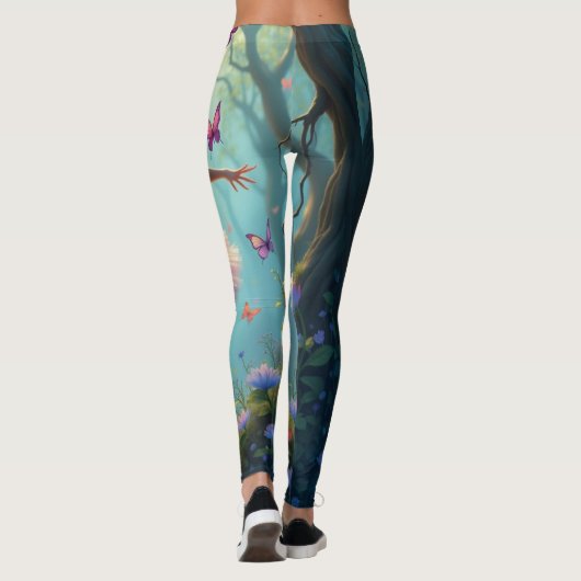 Ballerina en vlinders Leggings (Achterkant)