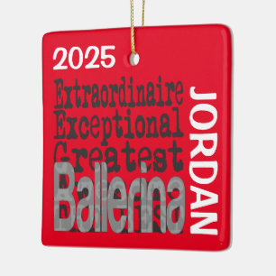 Ballerina Extraordinaire CUSTOM Keramisch Ornament