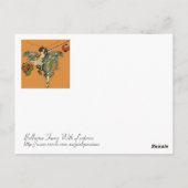 Ballerina Faerie met lantaarns Briefkaart (Achterkant)