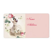 Ballerina Fairy Adres Etiket (Voorkant)