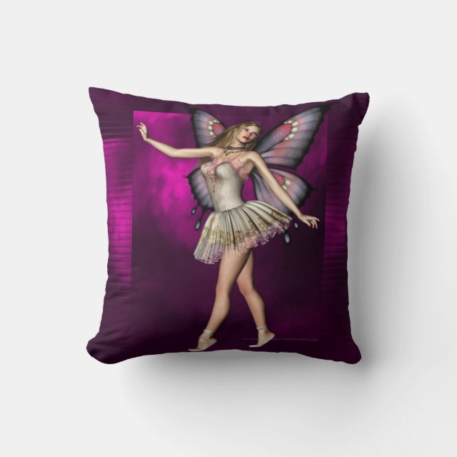 Ballerina Fairy Artwork D1 Pillow Kussen (Voorkant)