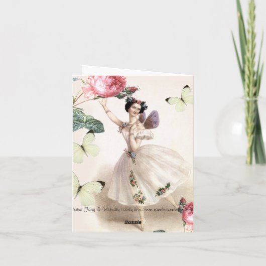 Ballerina Fairy Bedankt (Achterkant)