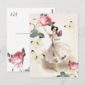 Ballerina Fairy Briefkaart (Voorkant / Achterkant)