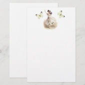 Ballerina Fairy Briefpapier (Voorkant / Achterkant)