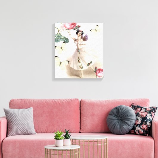 Ballerina Fairy Canvas Afdruk (Insitu (Woonkamer))