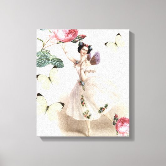 Ballerina Fairy Canvas Afdruk (Voorkant)