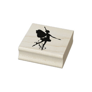 Ballerina Fairy Dancer Rubberstempel