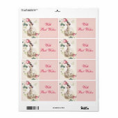Ballerina Fairy Etiket (Full Sheet)