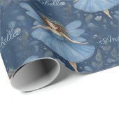 Ballerina Fairy gepersonaliseerde meisjes verjaard Cadeaupapier (Rol Hoek)