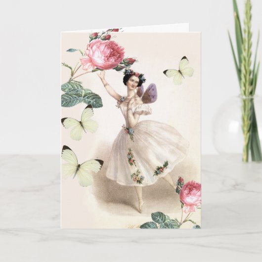 Ballerina Fairy Kaart (Voorkant)
