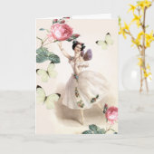 Ballerina Fairy Kaart (Gele Bloem)
