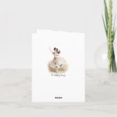 Ballerina Fairy Kaart (Achterkant)