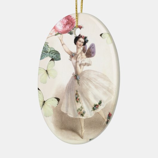 Ballerina Fairy Keramisch Ornament (Links)