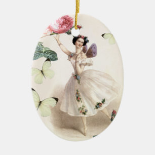 Ballerina Fairy Keramisch Ornament
