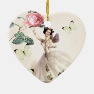 Ballerina Fairy Keramisch Ornament
