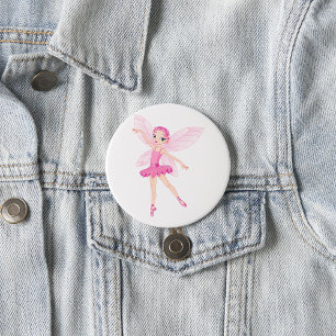 Ballerina Fairy Ronde Button 7,6 Cm