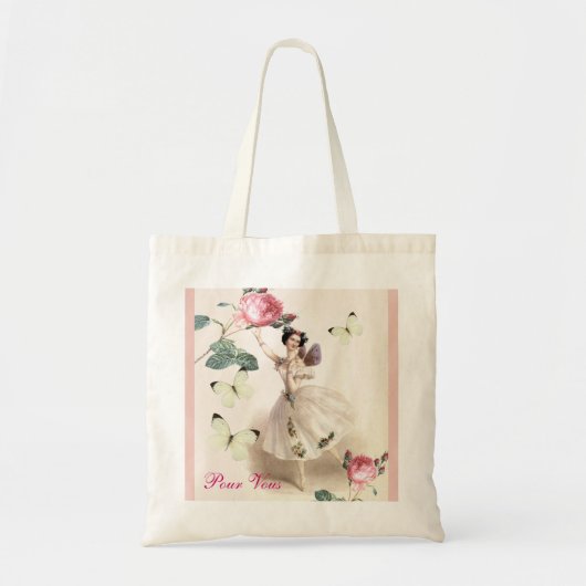 Ballerina Fairy Tote Bag (Voorkant)