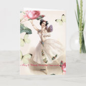 Ballerina Fairy Verjaardag Kaart (Achterkant)