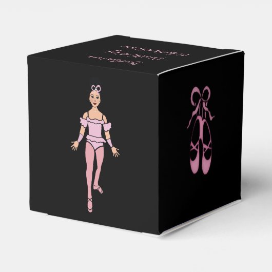 Ballerina Favor Box #2 Bedankdoosjes (Achterkant)