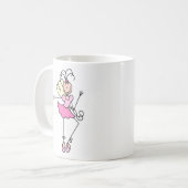 Ballerina Fee In Roze Mok (Voorkant links)