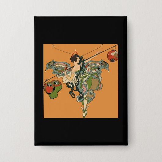 Ballerina Fee Met Lantaarns Button (Voorkant)