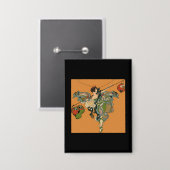 Ballerina Fee Met Lantaarns Button (Voorkant / Achterkant)