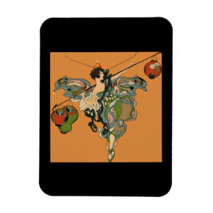 Ballerina Fee Met Lantaarns Magneet
