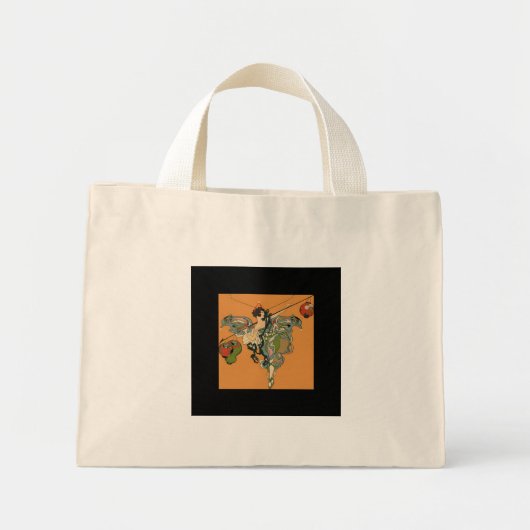 Ballerina Fee Met Lantaarns Mini Tote Bag (Voorkant)