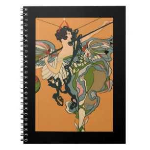 Ballerina Fee Met Lantaarns Notitieboek