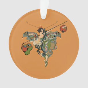 Ballerina Fee Met Lantaarns Ornament