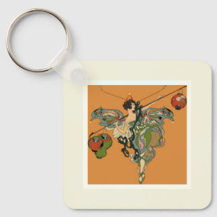 Ballerina Fee Met Lantaarns Sleutelhanger