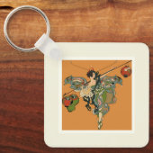Ballerina Fee Met Lantaarns Sleutelhanger (Voorkant)