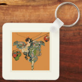 Ballerina Fee Met Lantaarns Sleutelhanger (Achterkant)