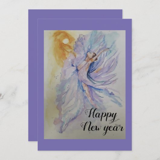 Ballerina Feestdagenkaart (Voorkant / Achterkant)