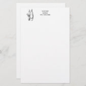 Ballerina Feet on Pointe #1 Briefpapier (Voorkant / Achterkant)
