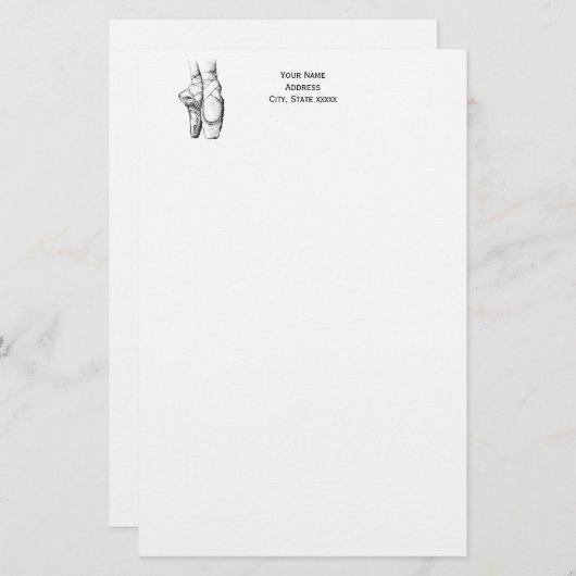 Ballerina Feet on Pointe #1 Briefpapier (Voorkant / Achterkant)