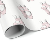 Ballerina Feet on Pointe #1 Lt Roze Cadeaupapier (Rol Hoek)