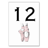 Ballerina Feet on Pointe #1 Lt Roze Kaart (Voorkant)