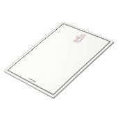 Ballerina Feet on Pointe #1 Lt Roze Notitieblok (Schuin)