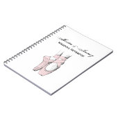 Ballerina Feet on Pointe #1 Lt Roze Notitieboek (Linkerzijde)