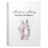 Ballerina Feet on Pointe #1 Lt Roze Notitieboek (Voorkant)