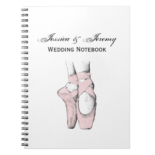 Ballerina Feet on Pointe #1 Lt Roze Notitieboek (Voorkant)