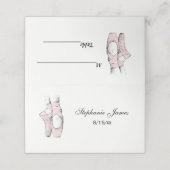 Ballerina Feet on Pointe #1 Lt Roze Plaatskaartje (Buitenkant ongevouwen)