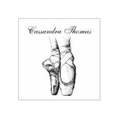 Ballerina Feet on Pointe #1 Lt Roze Rubberstempel (Afrduk)