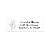 Ballerina Feet on Pointe #1 Lt Roze Rubberstempel